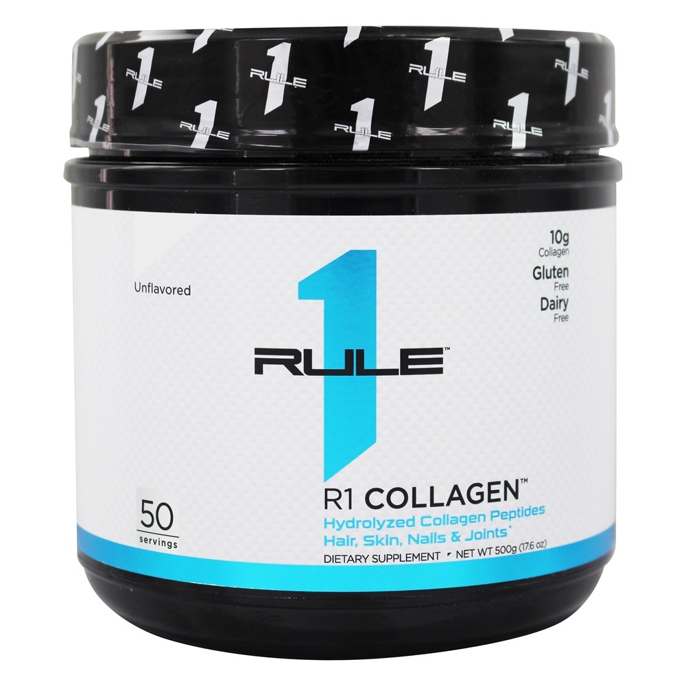 Comprar Pó de Colágeno Hidrolisado de Colágeno R1 em Pó 50 porções sem sabor - 500 Gramas Rule One Proteins