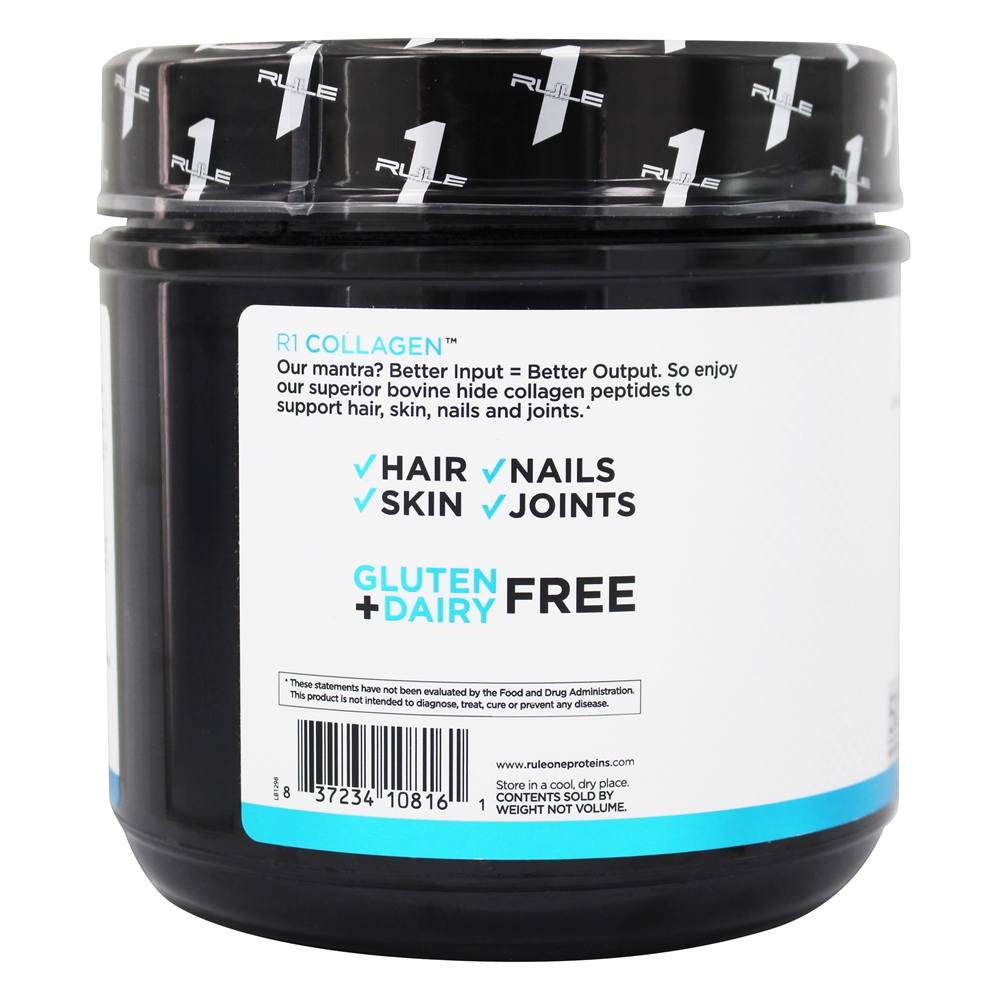 Comprar Pó de Colágeno Hidrolisado de Colágeno R1 em Pó 50 porções sem sabor - 500 Gramas Rule One Proteins - Imagem 3