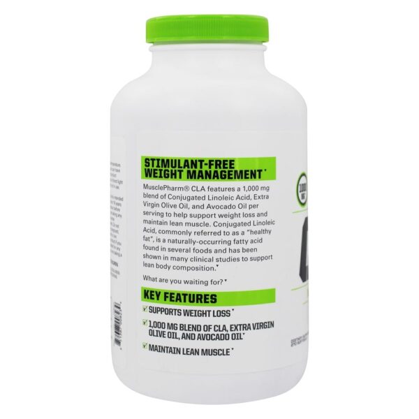 Comprar Suporte à perda de peso do CLA Essentials 1000 mg. - 270 Softgels Muscle Pharm - Imagem 4