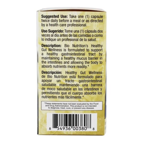 Comprar Gotejamento de Bem-Estar Gotejante e Suporte ao Estresse Digestivo 525 mg. - Cápsulas vegetarianas 60 Bio Nutrition - Imagem 4
