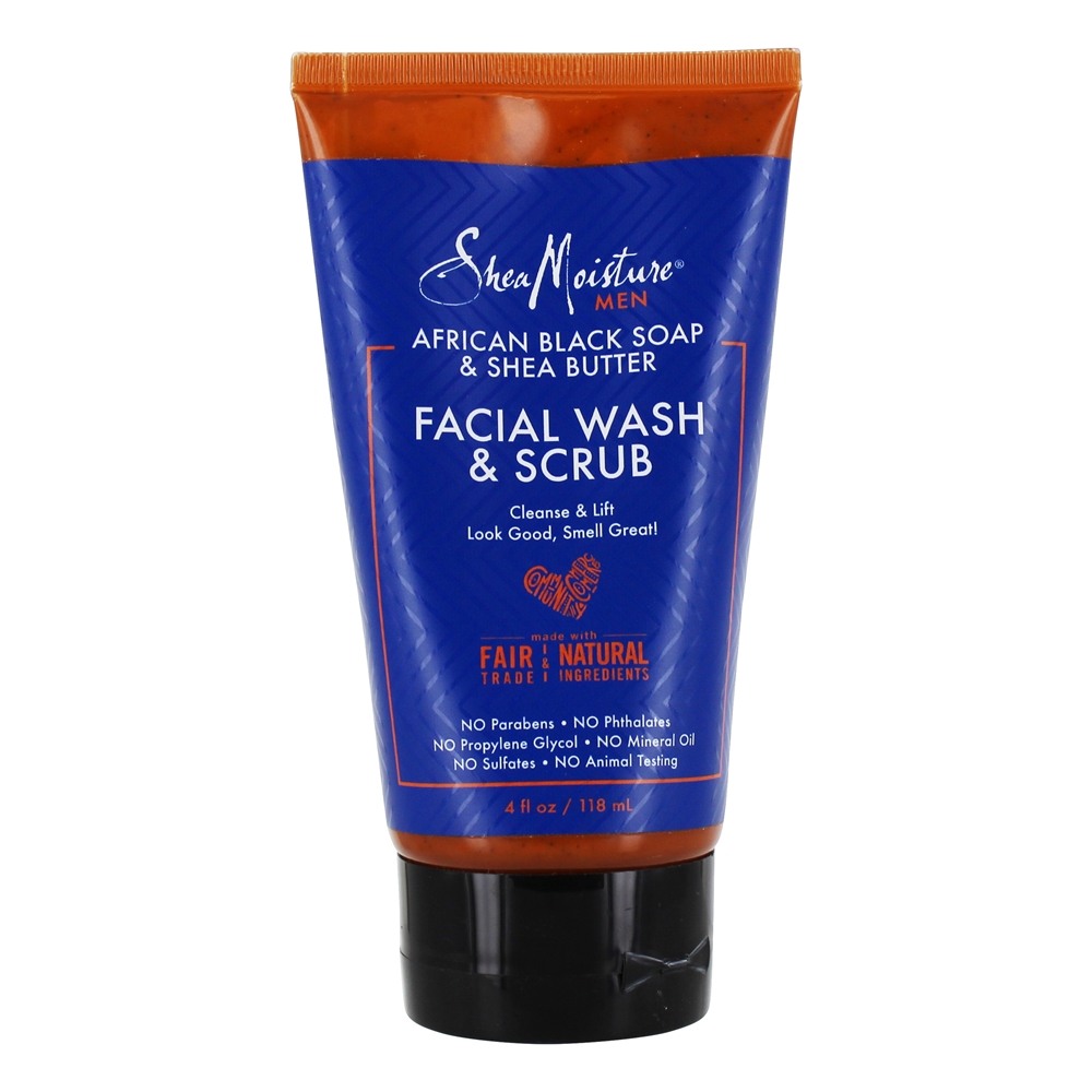 Comprar Lavagem Facial e Esfoliante para Homens Sabão Negro Africano & Manteiga de Karité - 4 fl. oz. Shea Moisture