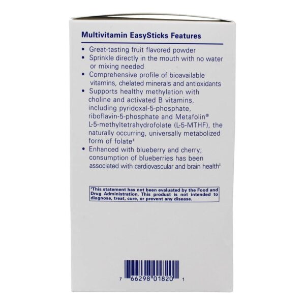 Comprar Multivitamínico EasySticks Bebida Mix Natural Blueberry - 30 Pacote (s) de Bastão Pure Encapsulations - Imagem 4