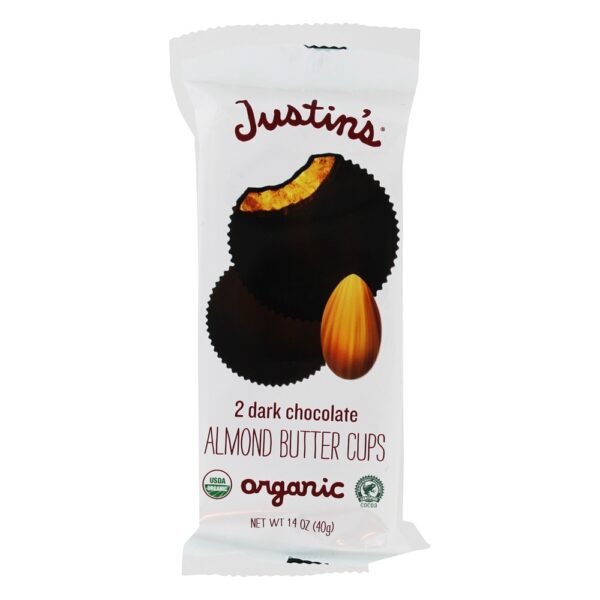 Comprar Copos De Manteiga De Amêndoa De Chocolate Escuro - 12 Pacote (s) Justin's Nut Butter - Imagem 4