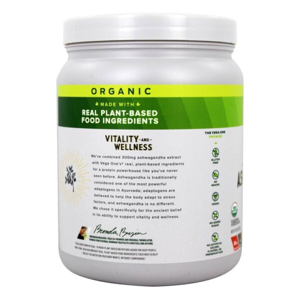 Comprar Organic All-In-One Shake com Extrato de Ashwagandha Coco Cúrcuma - 13.8 oz. Vega - Imagem 4