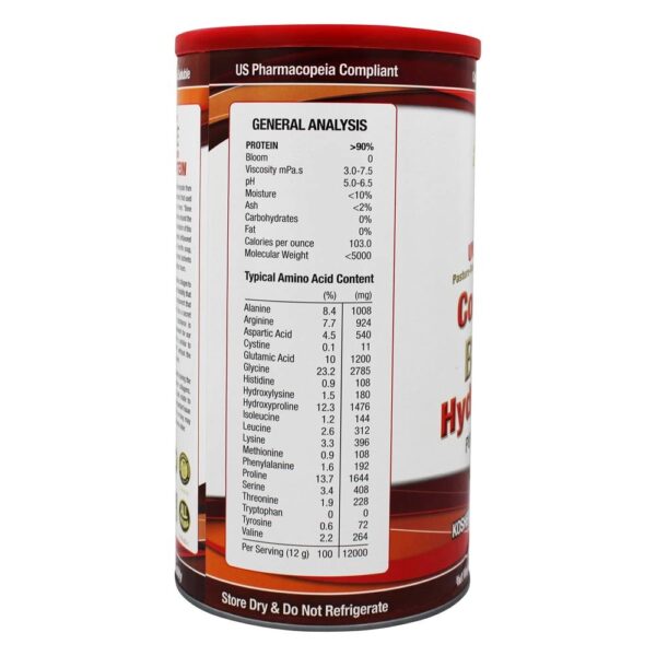 Comprar Hidrolisado de Colágeno Ósseo Pure Protein Pó - 16 oz. Great Lakes - Imagem 4