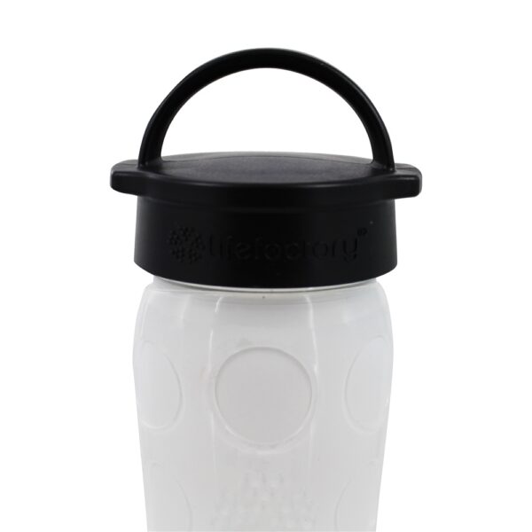 Comprar Garrafa de vidro de hidratação com tampa clássica e manga de silicone branco Ombre - 16 oz. Lifefactory - Imagem 5