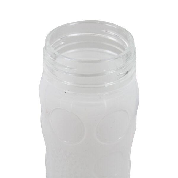 Comprar Garrafa de vidro de hidratação com tampa clássica e manga de silicone branco Ombre - 16 oz. Lifefactory - Imagem 6
