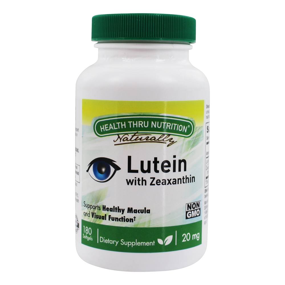 Comprar Luteína com Zeaxantina 20 mg . - 180 Softgels Health Thru Nutrition