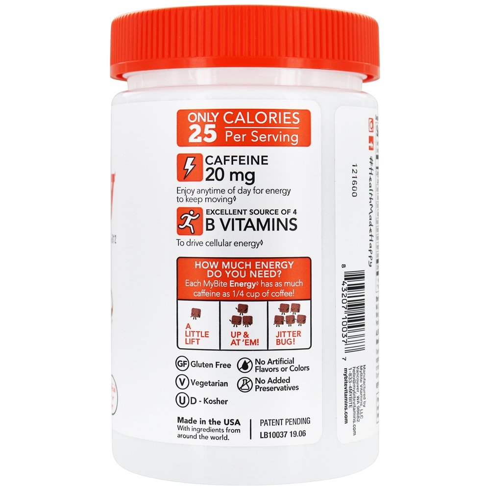 Comprar Aumento energético do leite com chocolate - 30 Mordidas MyBite Vitamins - Imagem 3