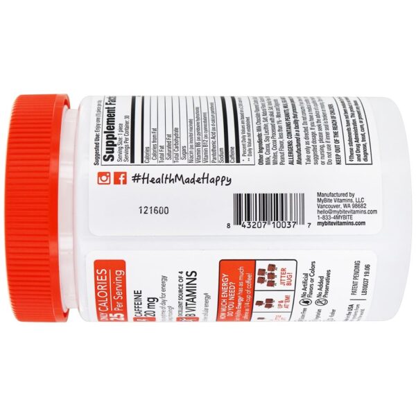 Comprar Aumento energético do leite com chocolate - 30 Mordidas MyBite Vitamins - Imagem 4