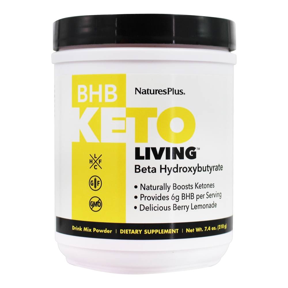 Comprar Keto Living BHB Beta Hidroxibutirato em pó Berry Lemonade - 7.4 oz. Natures Plus