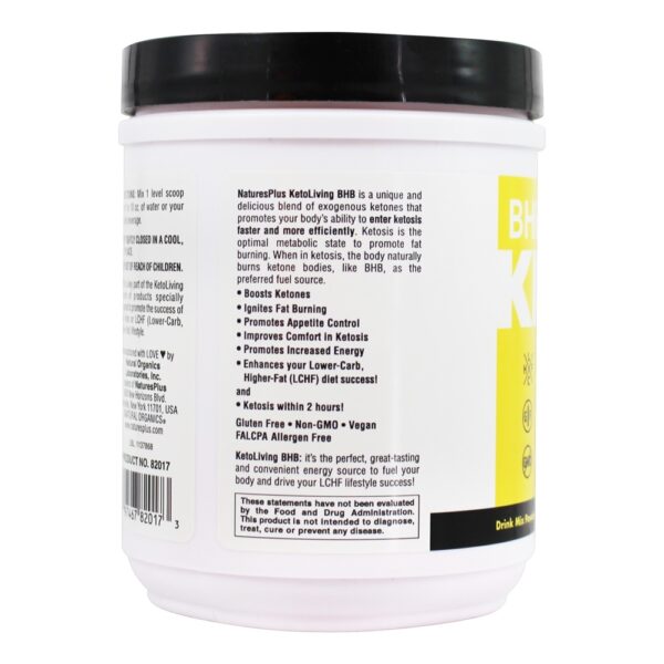 Comprar Keto Living BHB Beta Hidroxibutirato em pó Berry Lemonade - 7.4 oz. Natures Plus - Imagem 4