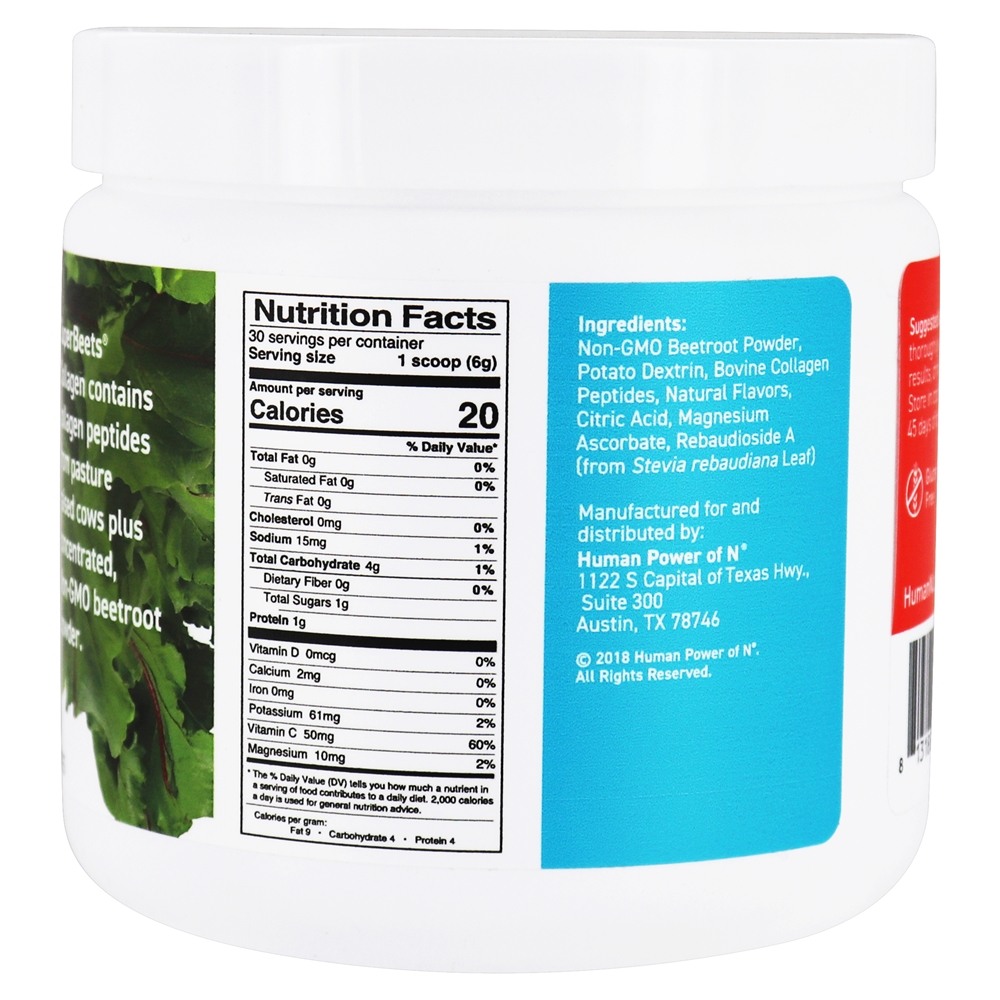 Comprar SuperBeets Colágeno Beterraba Em Pó Cereja Berry - 6.3 oz. HumanN - Imagem 2