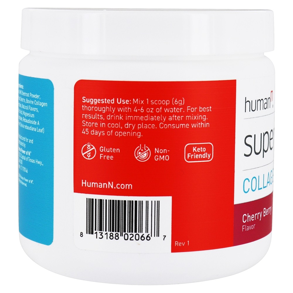 Comprar SuperBeets Colágeno Beterraba Em Pó Cereja Berry - 6.3 oz. HumanN - Imagem 3