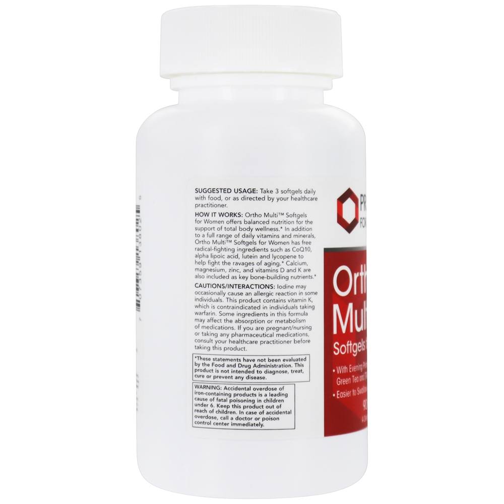 Comprar Ortho Multi para Mulheres - 90 Softgels Protocol For Life Balance - Imagem 4