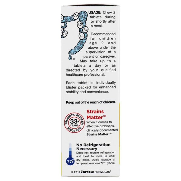 Comprar Jarro-Dophilus Kids Probiotic + Prebiotic Formula 1 Bilhão UFC - 60 comprimidos mastigáveis Jarrow Formulas - Imagem 4
