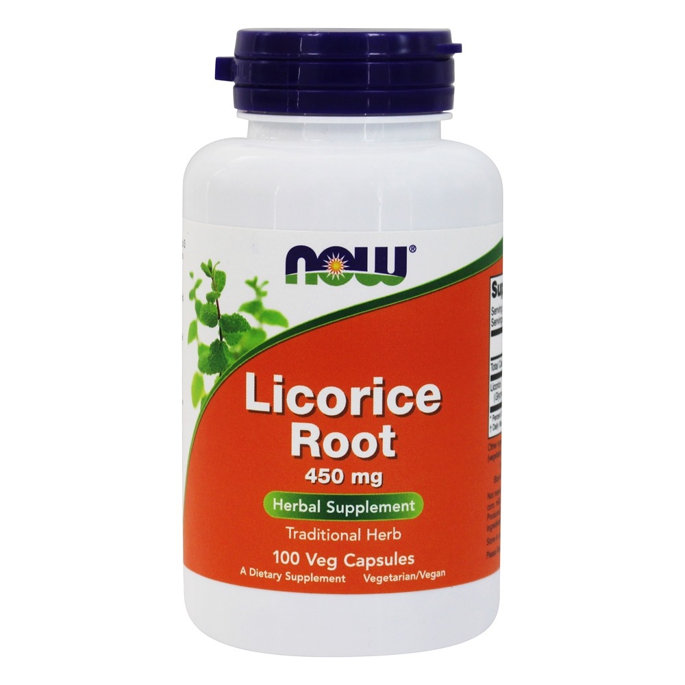 Comprar Raiz de alcaçuz 450 mg. - Cápsulas 100 NOW Foods