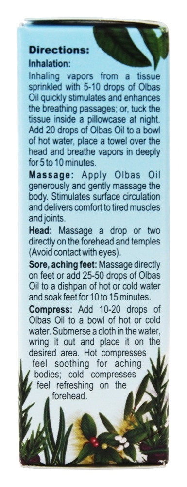 Comprar Óleo e Inalante para Massagem de Aromaterapia 10 cc - 0.32 fl. oz. Olbas - Imagem 2