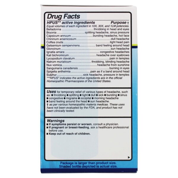 Comprar Alívio de dor de cabeça de medicina natural homeopática - 2 fl. oz. King Bio - Imagem 4