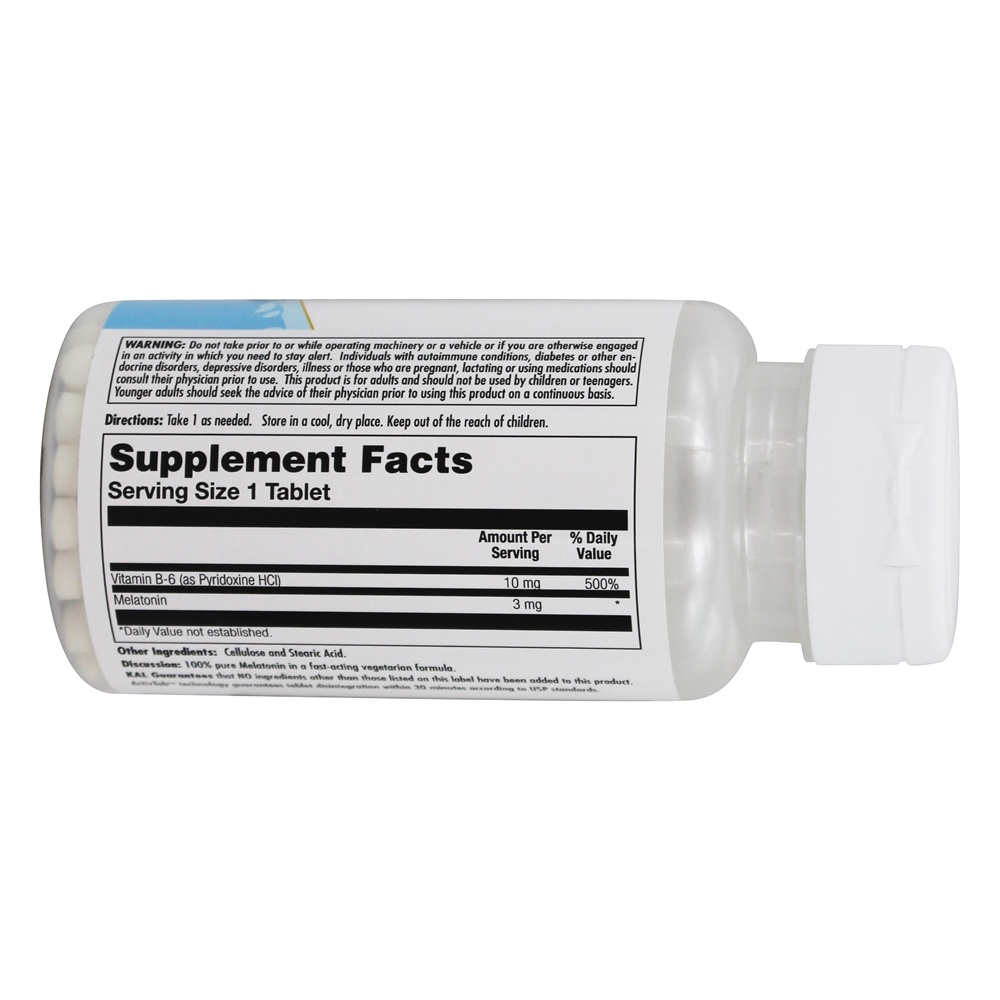 Comprar 100 % Pure Melatonina de ação rápida 3 mg. - 60 Tablets Kal - Imagem 2