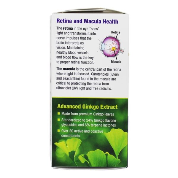 Comprar Olhos de Ginkgold - 60 Tablets Nature's Way - Imagem 4