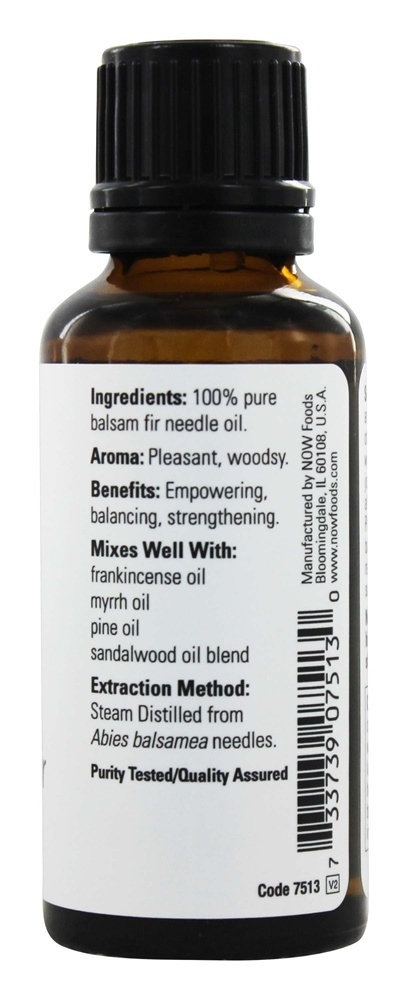 Comprar 100 % Pure Agulha de abeto de bálsamo de óleo essencial - 1 fl. oz. NOW Foods - Imagem 2