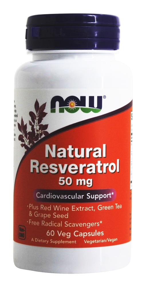Comprar Resveratrol natural 50 mg . - 60 Cápsula (s) vegetal (s) NOW Foods