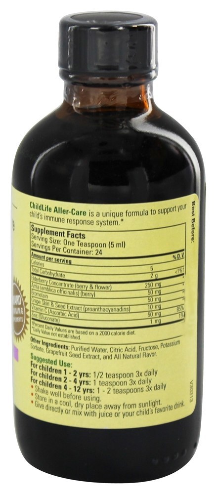 Comprar Uva para crianças Aller-Care - 4 oz. Anteriormente Aller-gease Child Life Essentials - Imagem 2