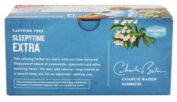 Comprar Sleepytime De bem-estar Chá Cafeína Livre Extra - 20 Saquinhos de Chá Celestial Seasonings - Imagem 5