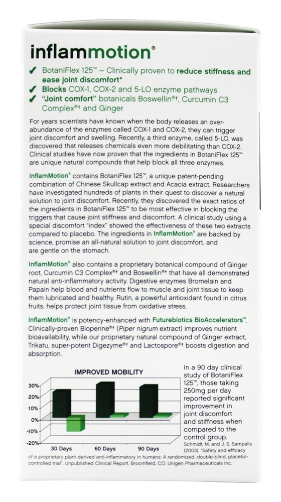 Comprar Inflammotion Complexo Para a Inflamação Articular - Cápsulas 60 Futurebiotics - Imagem 3