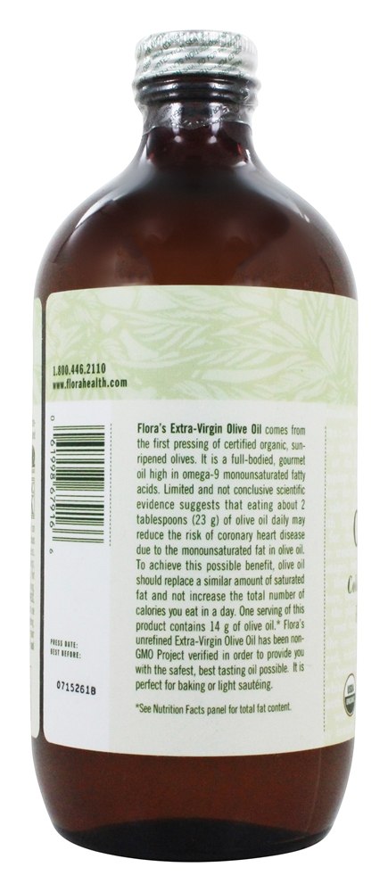 Comprar Azeite Extra Virgem Certificado Orgânico - 17 fl. oz. Flora - Imagem 3