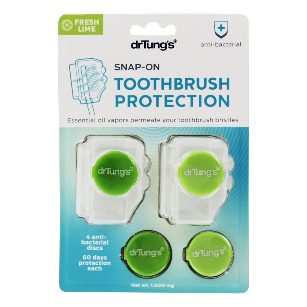 Comprar Proteção contra a escova de dentes de encaixe + 4 Discos de recarga anti-bacterianos - 2 Peça (s) DrTung's