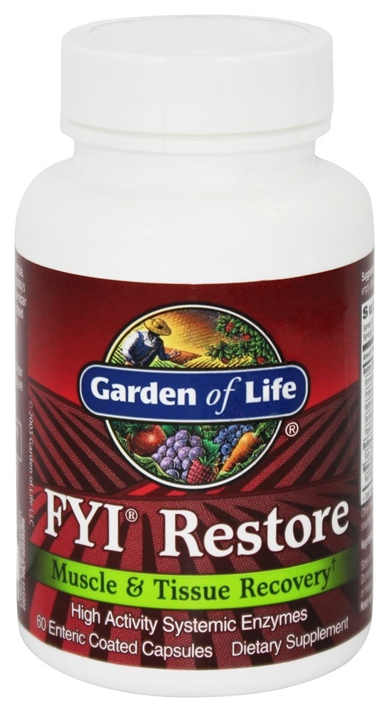 Comprar FYI restaurar recuperação muscular e tecidual - Cápsulas 60 Garden of Life