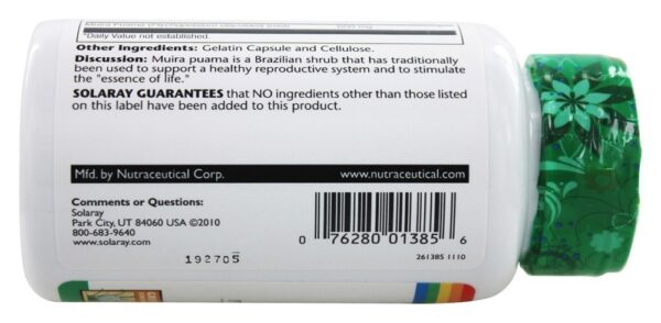 Comprar Muira Puama 300 mg. - Cápsulas 100 Solaray - Imagem 4