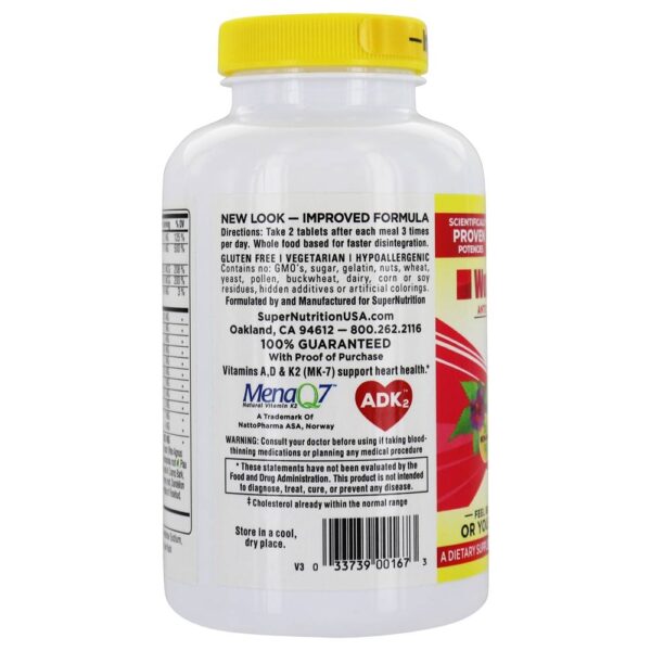 Comprar Mistura Feminina MultiVitamina Ferro Livre - 180 Tablets Super Nutrition - Imagem 4