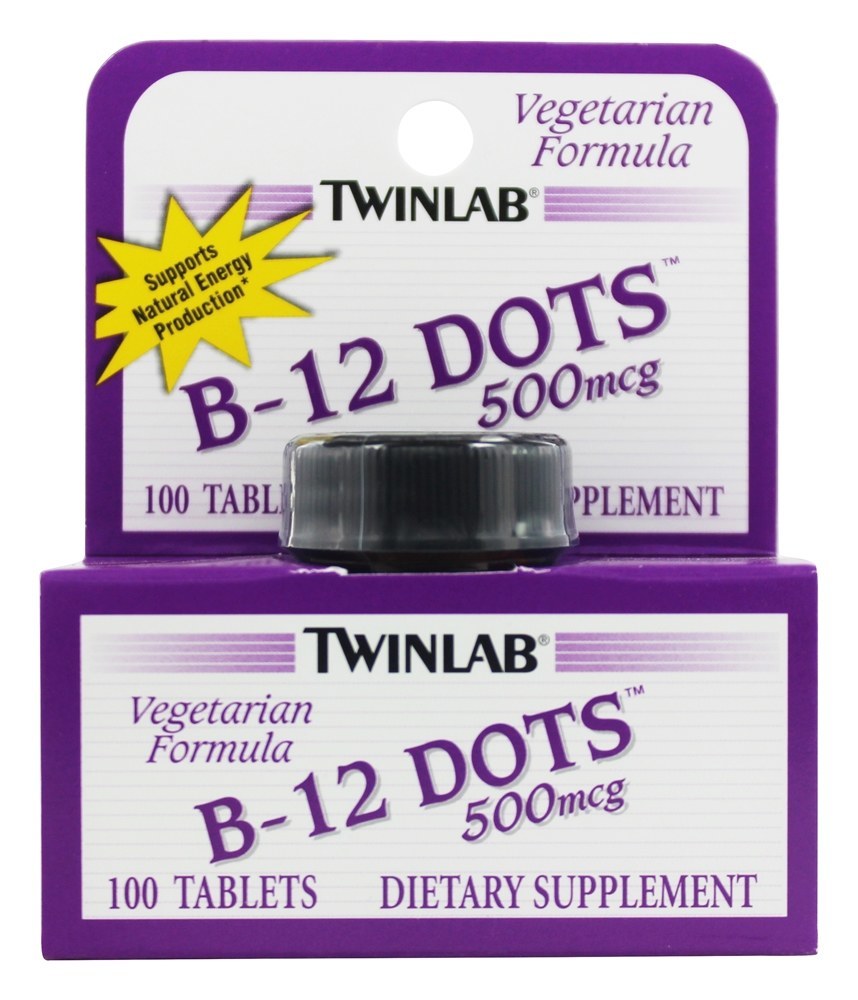 Comprar Pontos B12 500 mcg. - 100 Pontos Twinlab