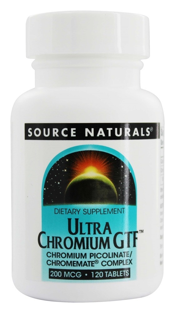 Comprar Complexo Cromo Ultra cromo Picolinato de Cromo GTF 200 mcg. - 120 Tablets Source Naturals