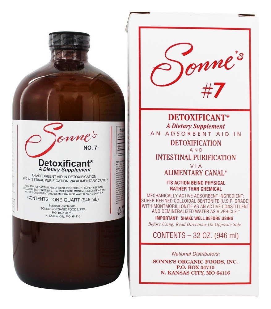 Comprar Argila de Bentonita Hidratada Líquida Desintoxicante # 7 - 32 oz. Sonne's