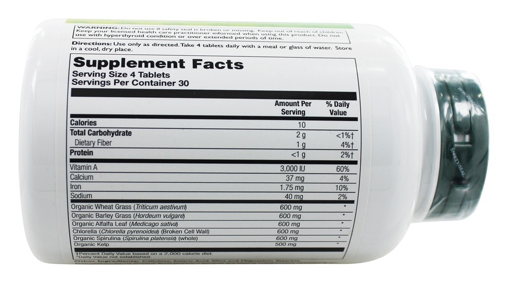 Comprar Total Verduras Completar Verde Comida Fórmula - 120 Tablets Sunny Green - Imagem 3