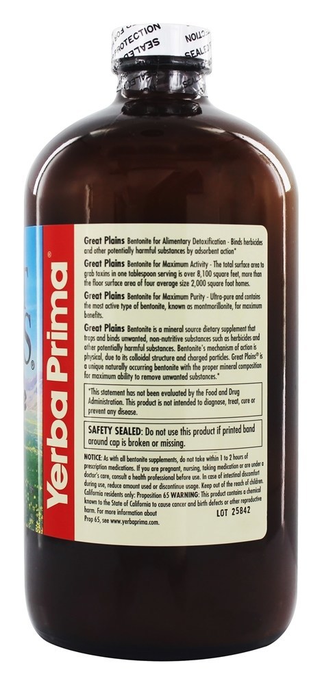Comprar Bentonita de Great Plains Detox - 32 oz. Yerba Prima - Imagem 3
