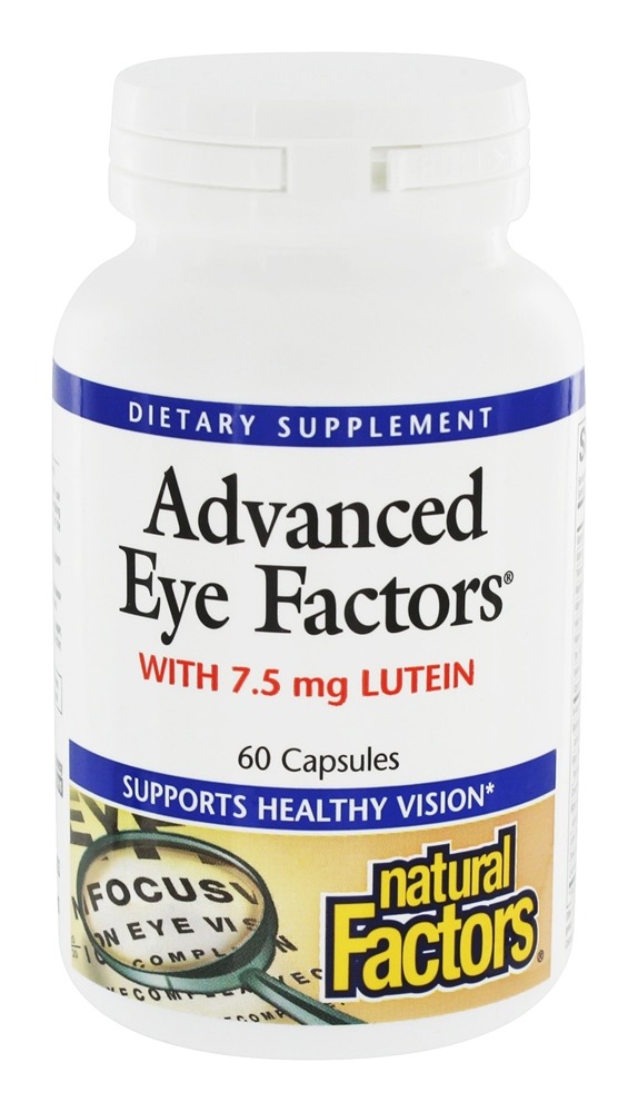Comprar Fatores Avançados do Olho com 7.5 mg Luteína - Cápsulas 60 Natural Factors
