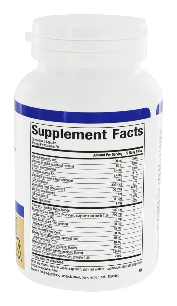 Comprar Fatores Avançados do Olho com 7.5 mg Luteína - Cápsulas 60 Natural Factors - Imagem 2
