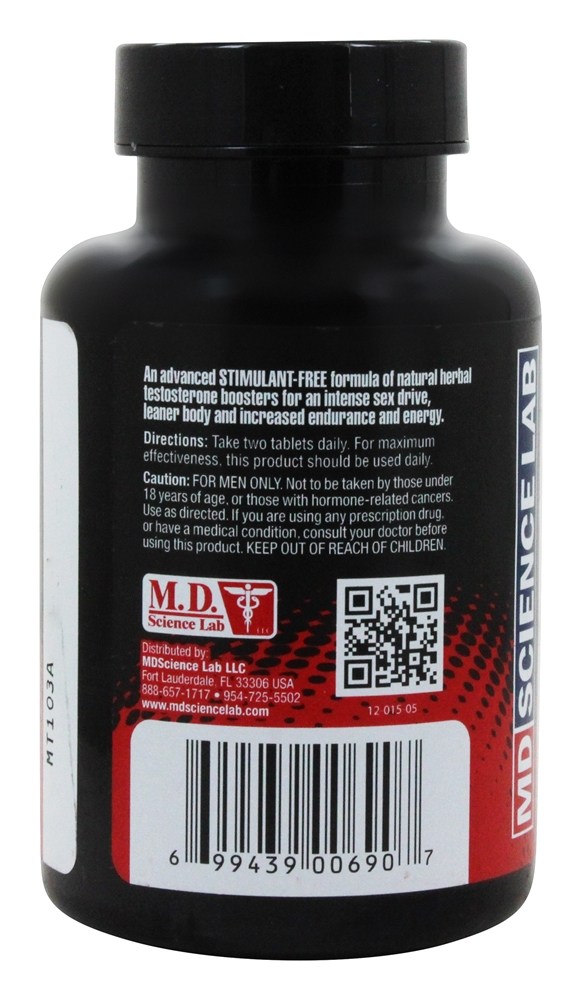 Comprar Max Testosterona Sem Estimulantes - 60 Tablets MD Science Lab - Imagem 3