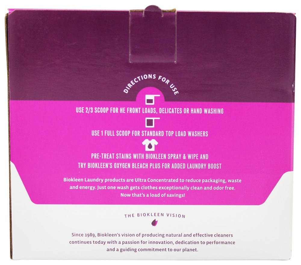 Comprar Pó de lavanderia Extração de grapefrutas e extrato de casca de laranja 75 Ele carrega - 5 lbs. Biokleen - Imagem 2