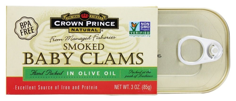 Comprar Amêijoas Defumadas Naturais - 3 oz. Crown Prince Natural