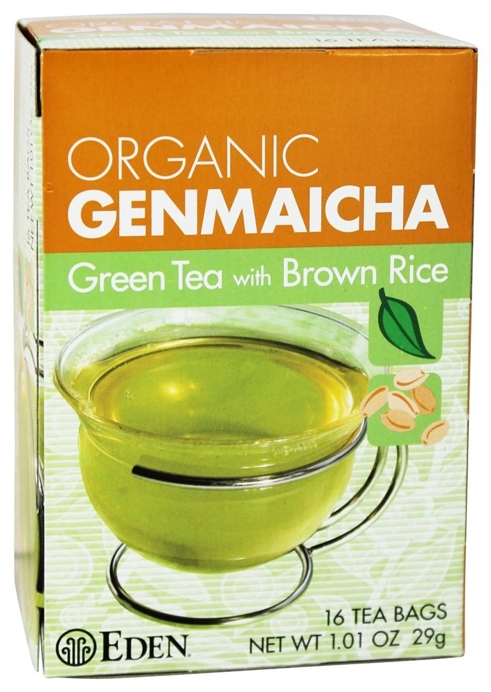 Comprar Chá Verde Orgânico Genmaicha com Arroz Integral - 16 Saquinhos de Chá Eden Foods