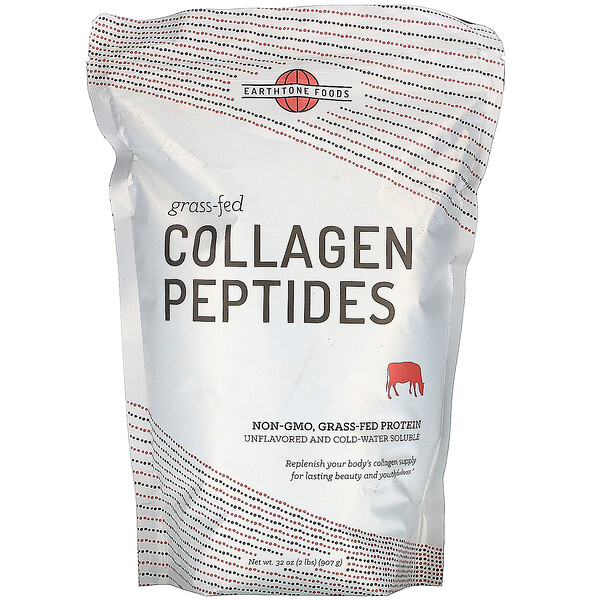 Comprar Earthtone Foods, Grass Fed Collagen Peptides, 32 oz (907 g)