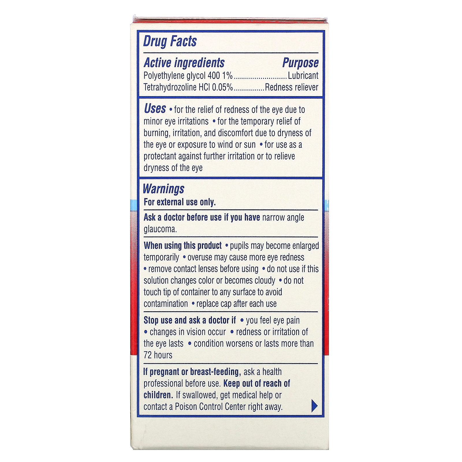 Comprar Visine, Red Eye, Hydrating Comfort, Lubricant/Redness Reliever Eye Drops, 1/2 fl oz (15 ml) - Imagem 3