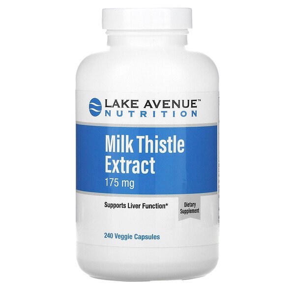 Comprar Lake Avenue Nutrition, Extrato de Cardo Mariano, 175 mg, 240 Cápsulas Vegetais