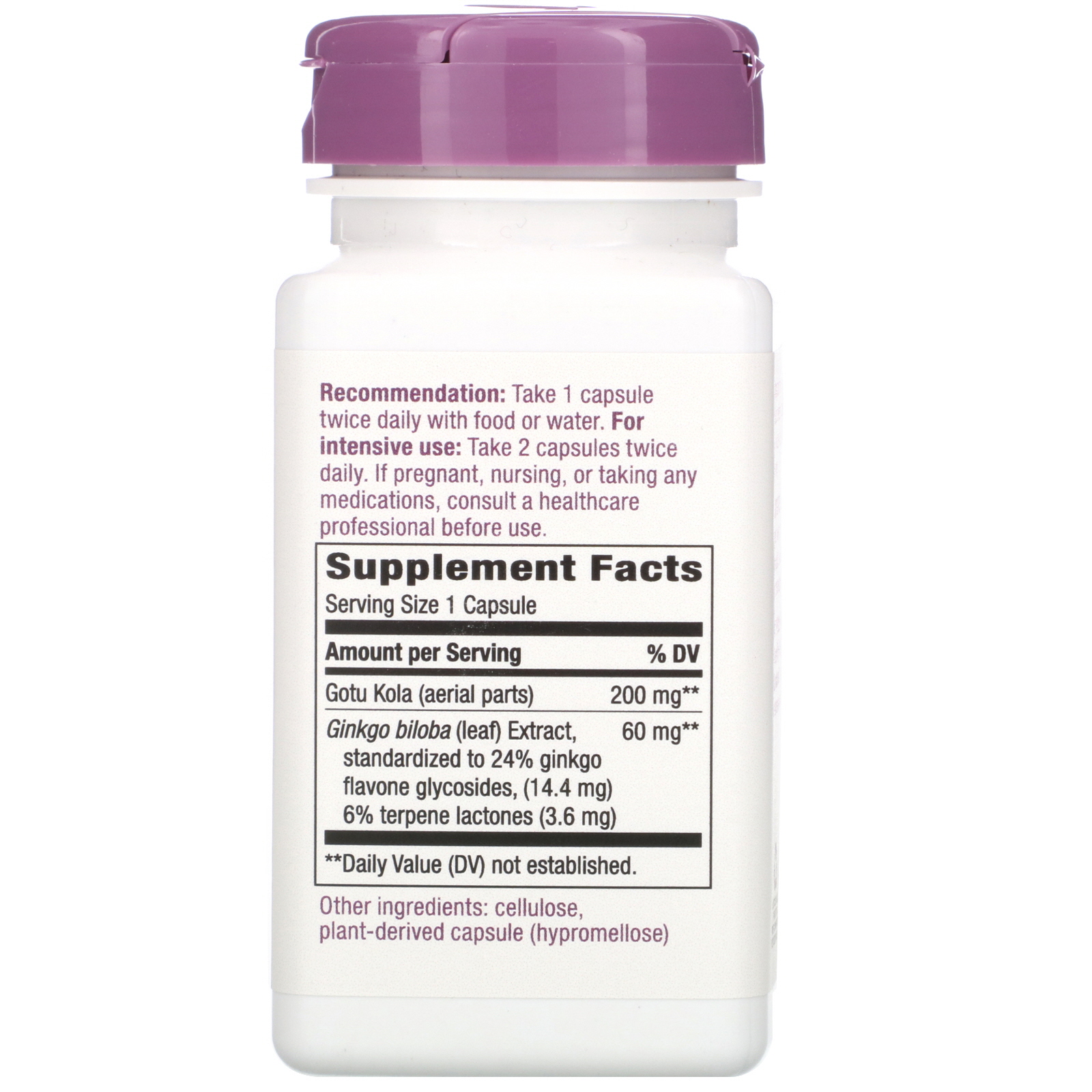 Comprar Nature's Way, Ginkgo, 60 Vegan Capsules - Imagem 2